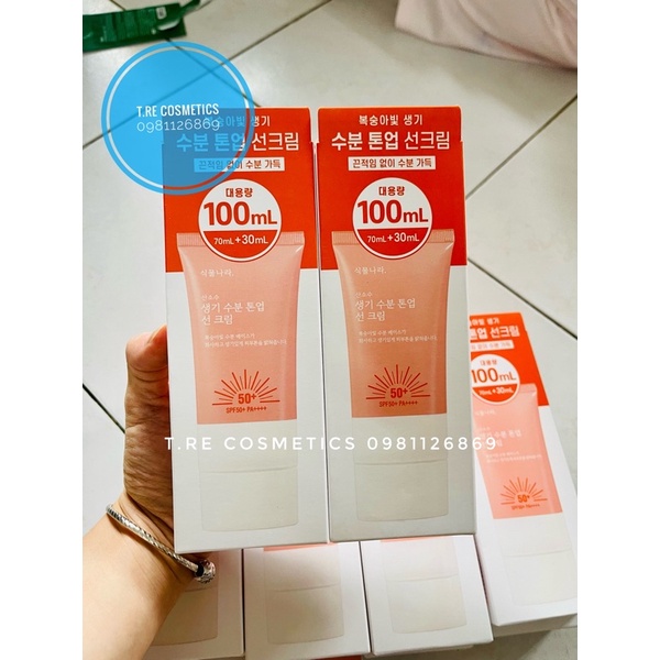 [Mẫu mới nâng tông}TO 100ml Kem Chống nắng oxygen light sun gel