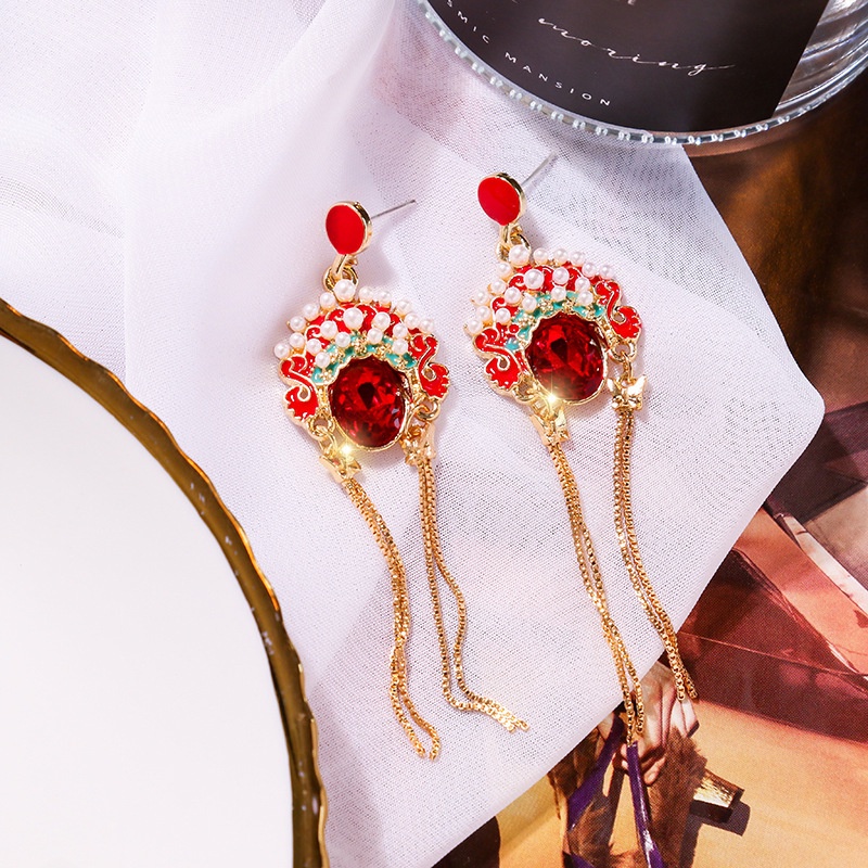 Khuyên Tai Tua Rua Phong Cách Trung Hoa Độc Đáo