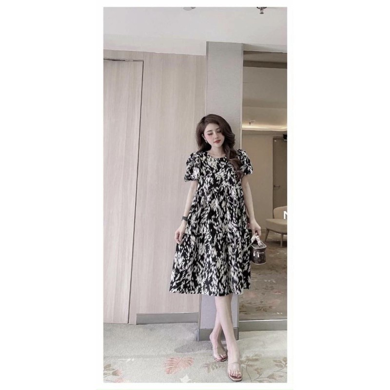 váy bầu cao cấp chất von thái mát mềm mịn với cùng☘️đầm bầu chanh xả thiết kế siêu đẹp☘️free size 43-68kg