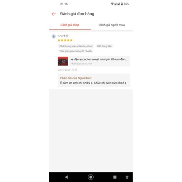 Xe điện escooter sweet mini pin lithium động cơ 3 pha bền bỉ, mầu sắc đa dạng mẫu 8inch