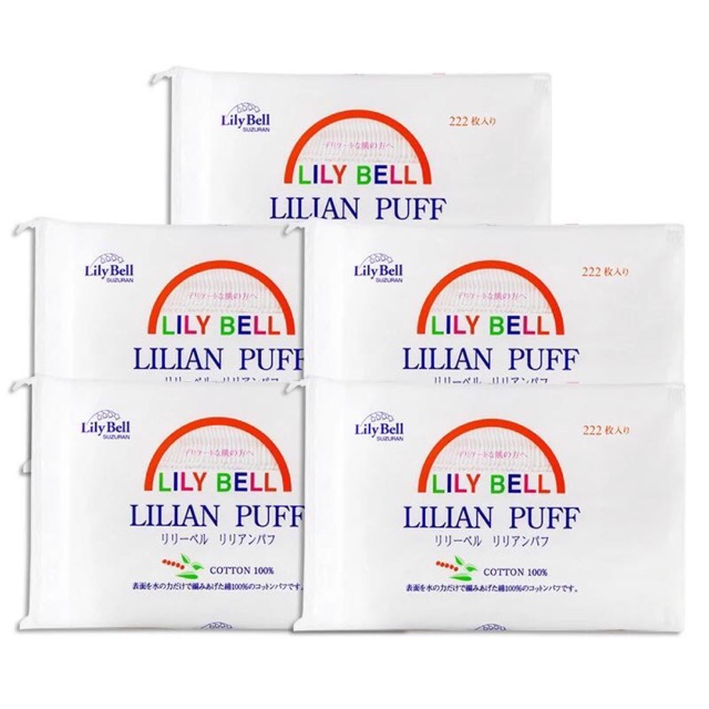Bông tẩy trang Lily bell 222 miếng