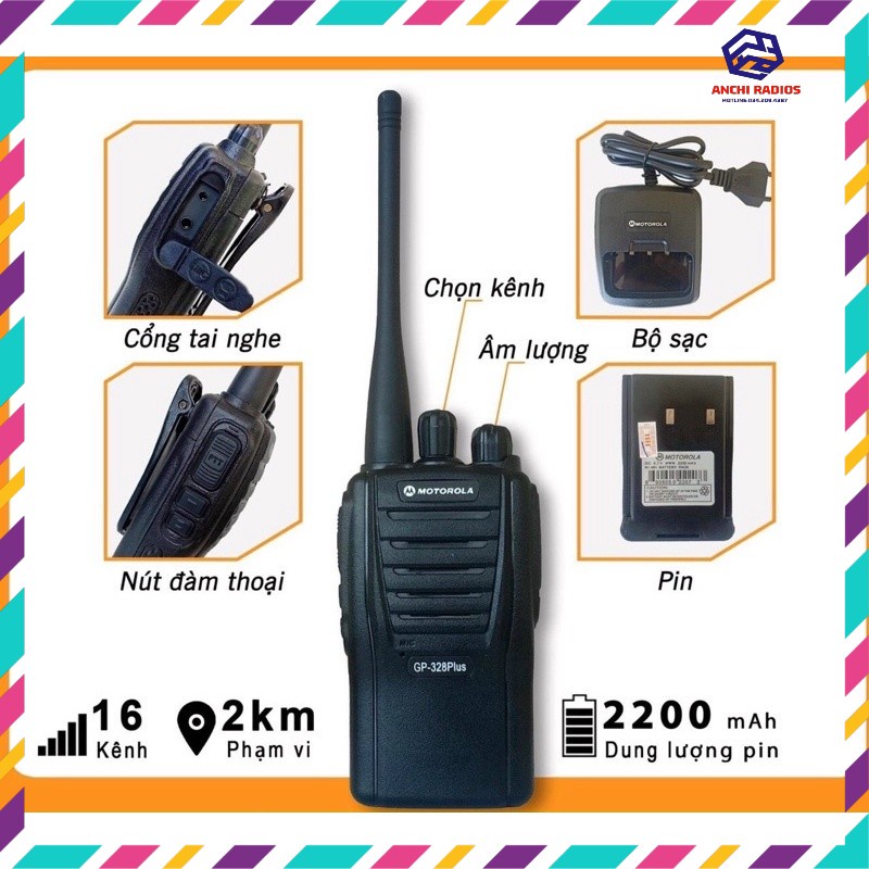 MÁY BỘ ĐÀM MOTOROLA GP328 PLUS
