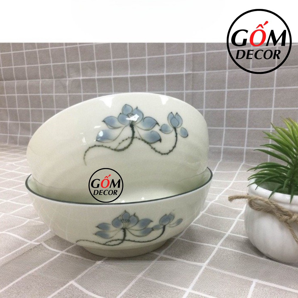 Bát tô sứ, tô canh sứ, tô sứ men kem Bát Tràng nhiều mẫu đẹp