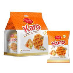 Bánh Richy Karo Trứng Tươi Trà Bông Phô Mai Bịch 6 Gói*26G