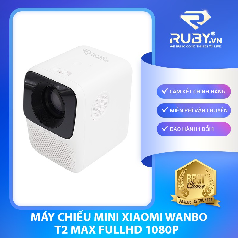 Máy Chiếu Mini XIAOMI WANBO T2 MAX LCD LED 4K HD FULLHD 1080P (Bản Quốc Tế) Bản Có Kết Nối Wifi