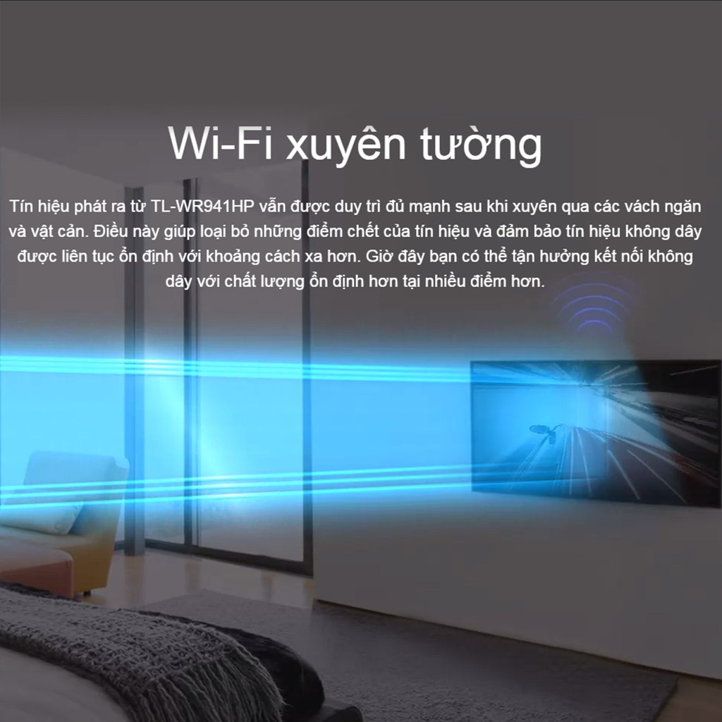 Bộ Phát Wifi TP-Link TL-WR941HP Chuẩn N 450Mbps Xuyên Tường Công Suất Cao