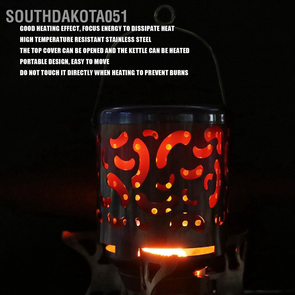 [Hàng HOT] Lò Sưởi cắm trại ngoài trời Mini bằng thép không gỉ đa chức năng di động - Lò Sưởi Ấm Bằng Ga【Southdakota051】