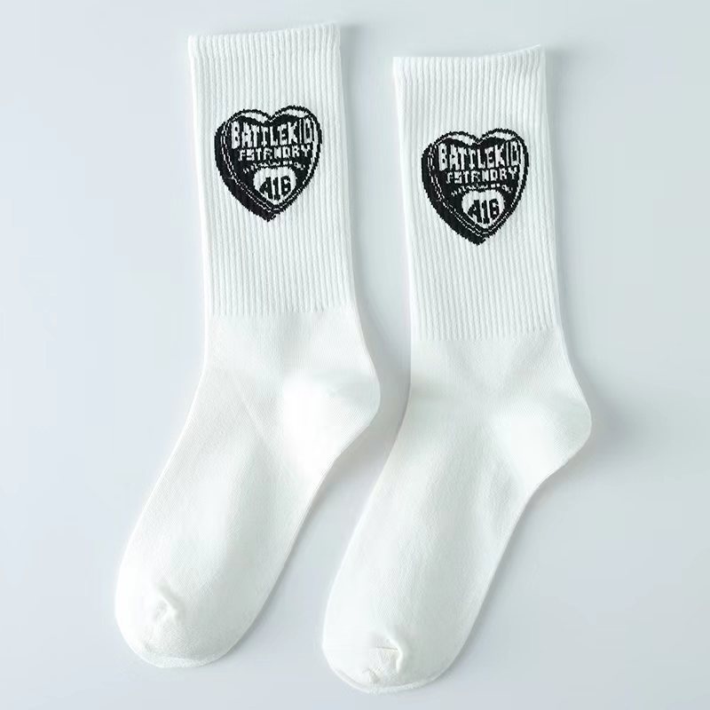 Men's Fun Socks Fashion New Cotton Cartoon Personality Football Animals Beer Food Hip Hop Harajuku Socks Women