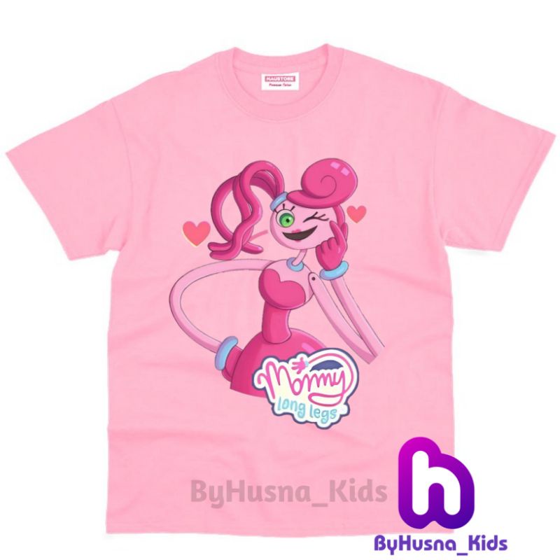 Áo thun cho bé trai và bé gái in hình Mommy LONG LEGS dễ thương, chất liệu cotton mềm mịn thoáng mát NTShirt 02