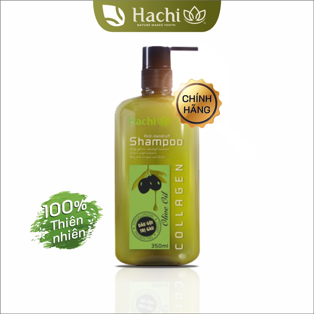 Dầu Gội Xả Olive Hachi 350ml 500 800 Chiết Xuất Từ Quả Oliu Ngăn Ngừa Gàu Và Giảm Kích Ứng Da Đầu