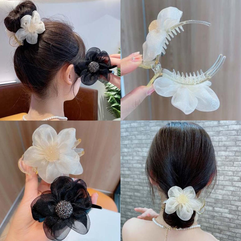 Kẹp Tóc Càng Cua Đính Đá Lấp Lánh