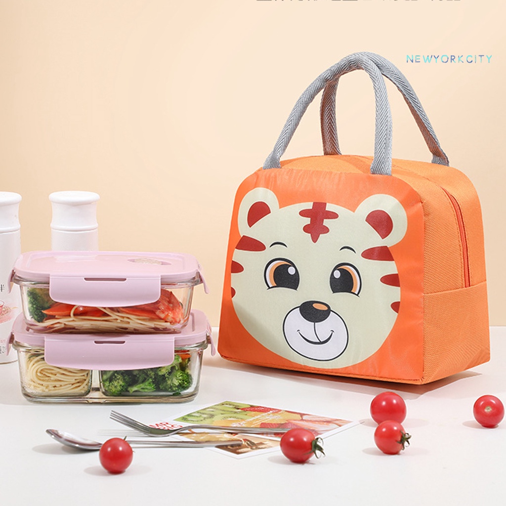 Túi Đựng Cơm Trưa Bằng Vải Oxford Chống Rò Rỉ Có Thể Tái Sử Dụng