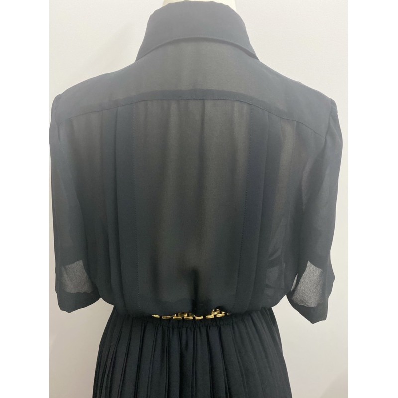 Đầm Vintage Nhật xếp li đôi