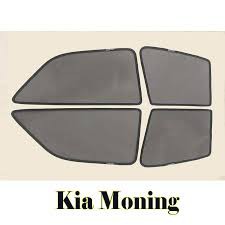 Rèm che nắng theo xe Kia Morning 2013-2020 - Bộ 4 tấm dính nam châm hàng loại 1