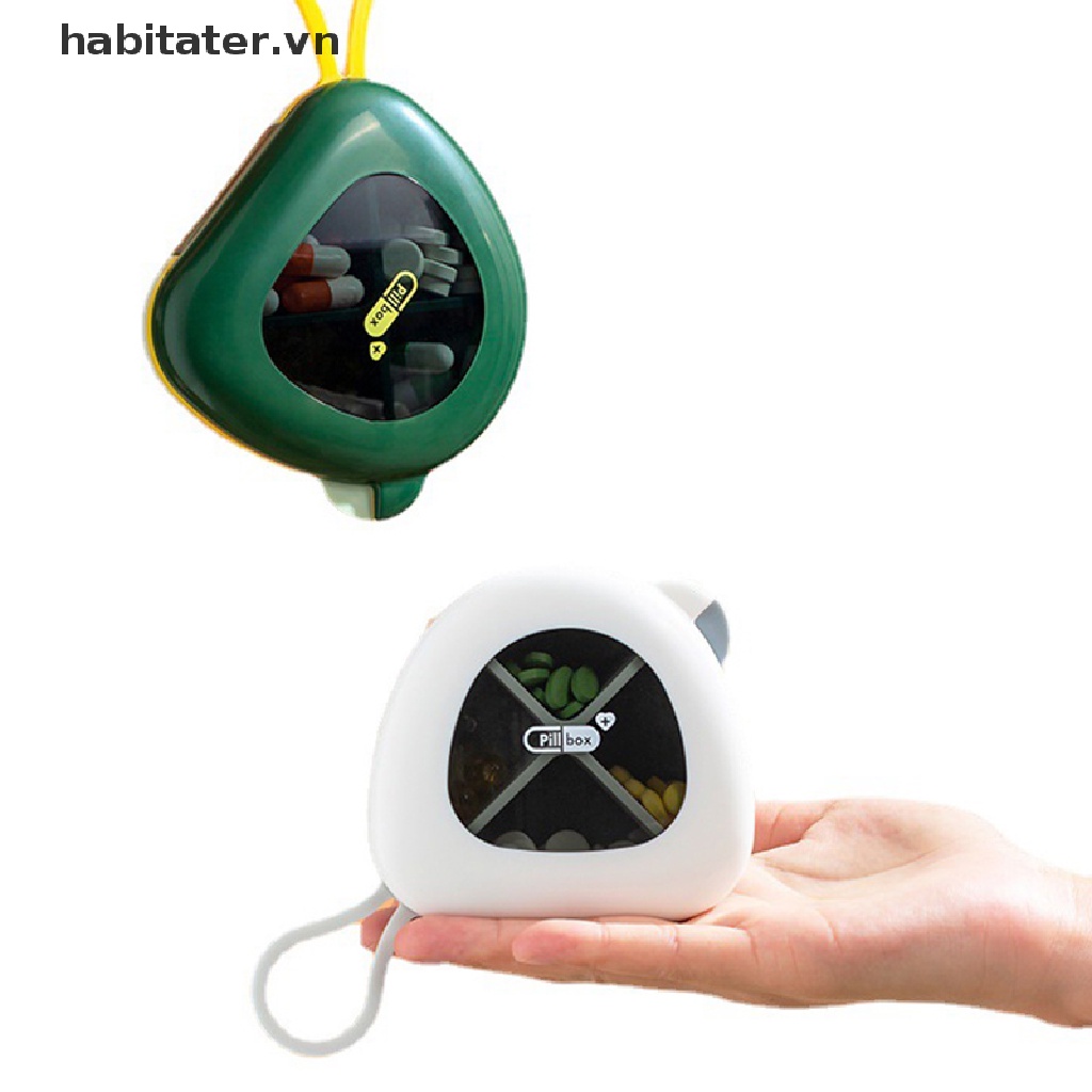 Hộp Đựng Thuốc 4 Ngăn Chống Thấm Nước