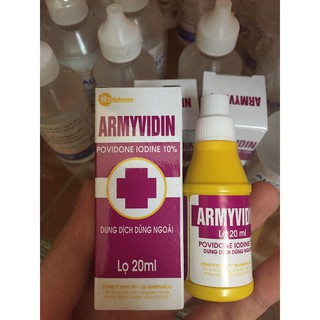 Cồn sát trùng vết thương Armyvidin 20ml
