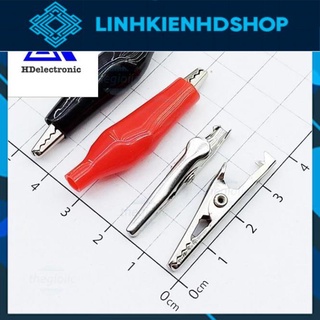 Kẹp cá sấu nhiều kích thước 2.8cm 3.5cm 4.5cm - 1 cặp đỏ đen