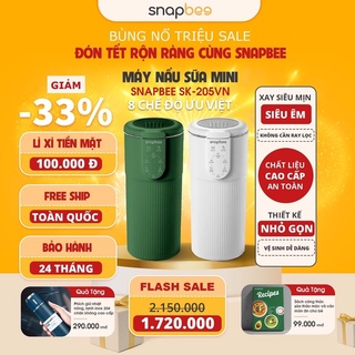 MÁY LÀM SỮA HẠT MINI SNAPBEE - Tặng bình giữ nhiệt