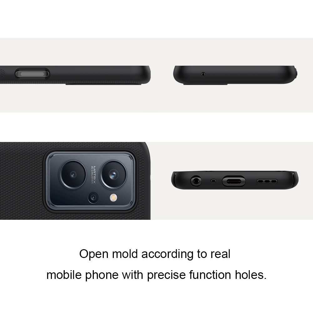 Ốp điện thoại Nillkin bằng PC cứng mặt nhám chống sốc chống dấu vân tay dành cho Realme 9i