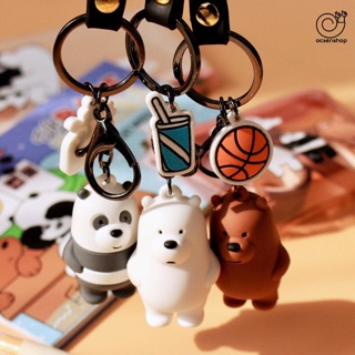 [DN123] [ban si] 100 Móc Khóa We Bare Bears