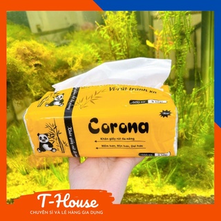 Khăn giấy corona 500 tờ/1 gói , Khăn giấy 3 lớp 500 tờ tiết kiệm cho gia đình bạn