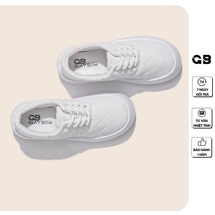 [Mã WABRMH99 giảm 12% đơn 99K]Giày Sneaker Nữ Basic 3 Màu Đế Cao 2 cm giayBOM B1631