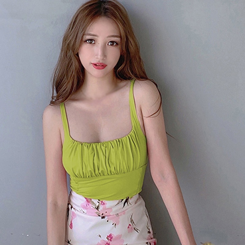 Áo Croptop Dệt Kim Thiết Kế Quyến Rũ Cho Nữ