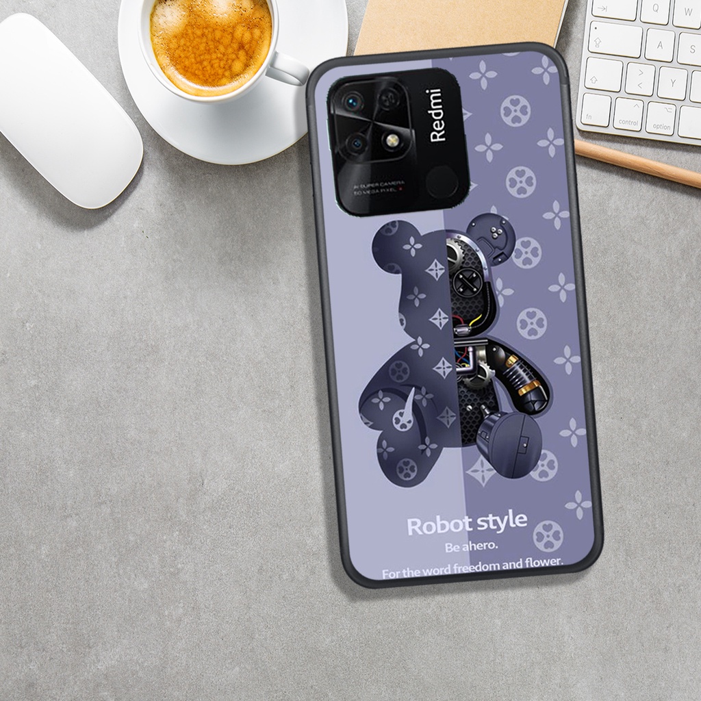 ỐP LƯNG REDMI 10A. IN HÌNH GẤU BEAR@BRICK BAO NGẦU, ĐẸP.
