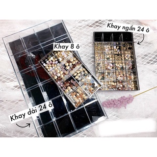 Khay mica cao cấp đựng đá nail