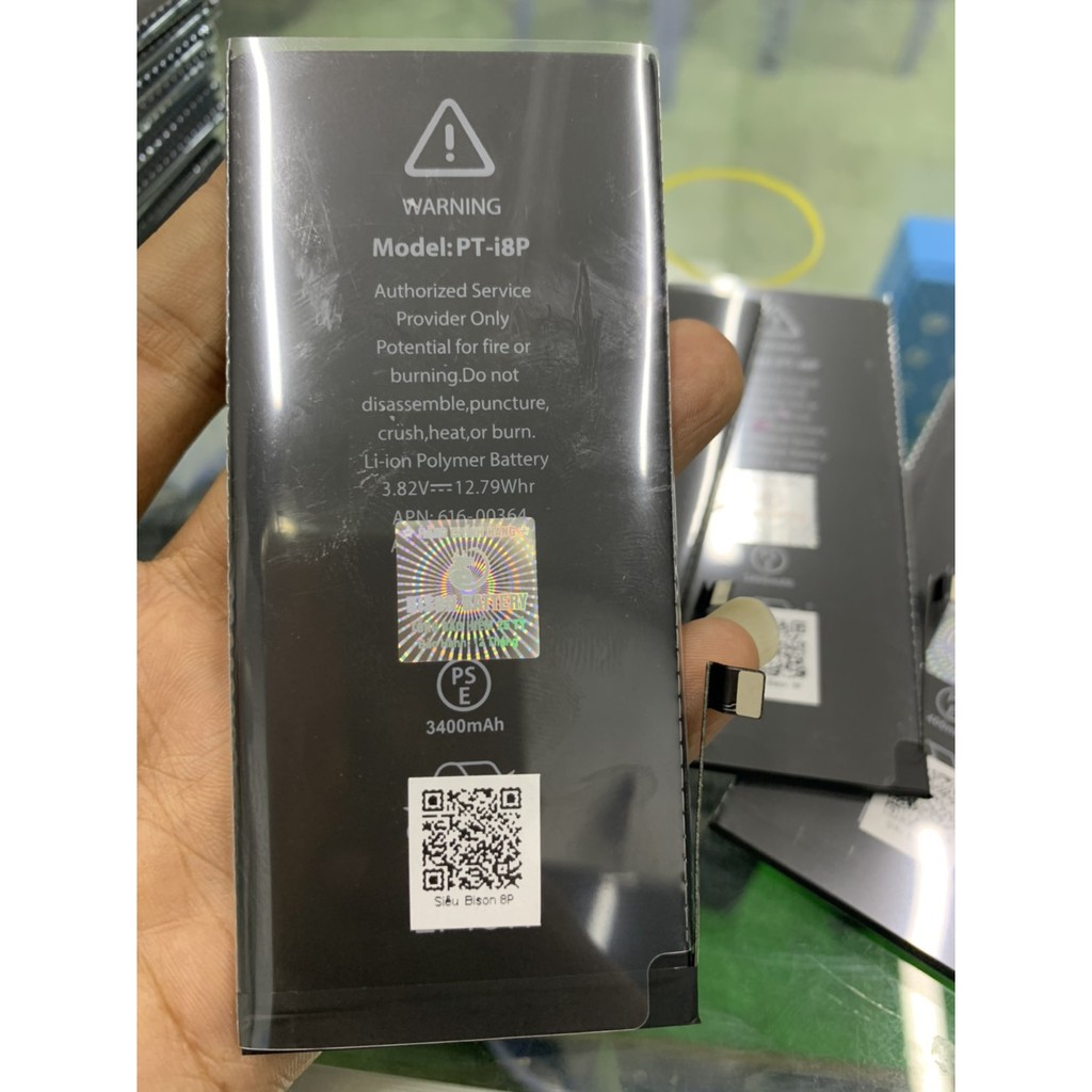 Pin iPhone 8 Plus dung lượng cao 3400mAh BISON chính hãng