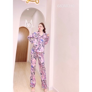 Đồ bộ tay dài lụa cao cấp Mai Ngô
