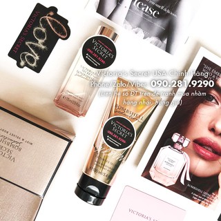 Nước hoa, dầu tắm, dưỡng thể Bombshell Seduction 7ml,  250mL, hương hoa huệ, cây xô thơm, xạ hương - Victoria's Secret