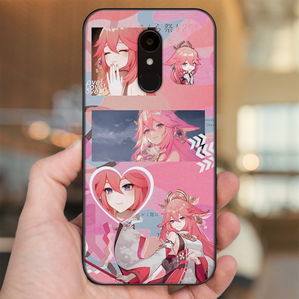 Ốp lưng Xiaomi Redmi 5 viền đen in hình Yae Miko Genshin Impact