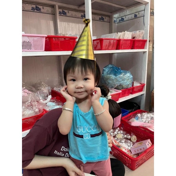 Combo 5 nón sinh nhật ép kim