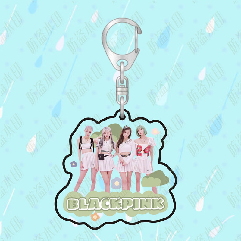 Móc khóa hai mặt in hình Blackpink đáng yêu dễ thương