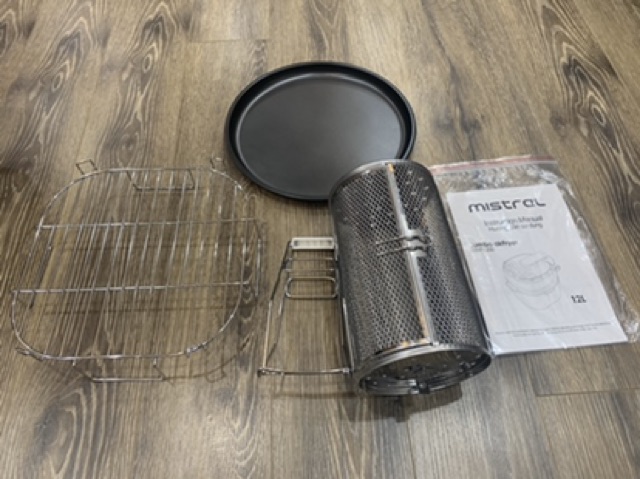 Nồi chiên không dầu cỡ lớn MISTRAL MAF1200 12 lít, nhập khẩu Malaysia, BH chính hãng 2 năm