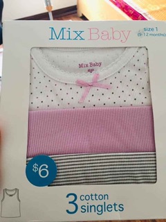 áo ba lỗ bé gái xuất nhật ( set 3chiếc )