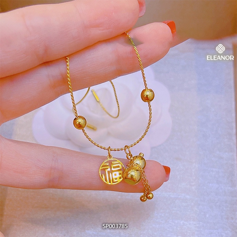 Lắc tay dây rút Eleanor Accessories mặt hồ lô phụ kiện trang sức phong cách Hàn Quốc