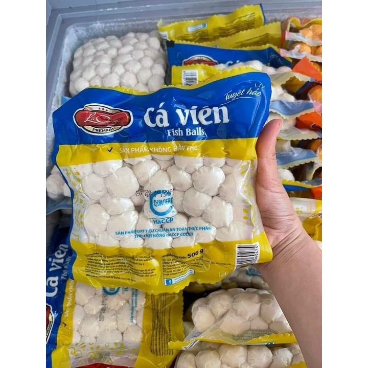 Tôm viên/cá viên/bò viên/ rau củ viên lacusina 500g ( Giao hàng HN)