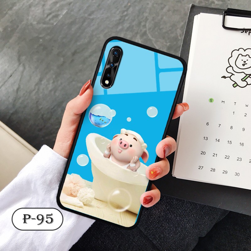 Ốp kính in hình cute Vivo S1/ iQOO Neo 855