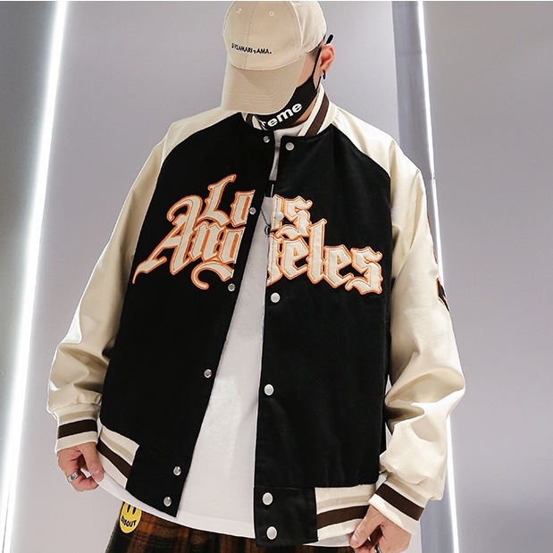 Áo khoác bóng chày thời trang hip hop thịnh hành cho nam