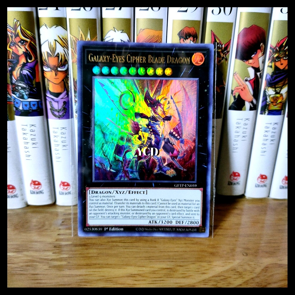 Thẻ bài yugioh chính hãng Galaxy-Eyes Cipher Blade Dragon - Ultra Rare