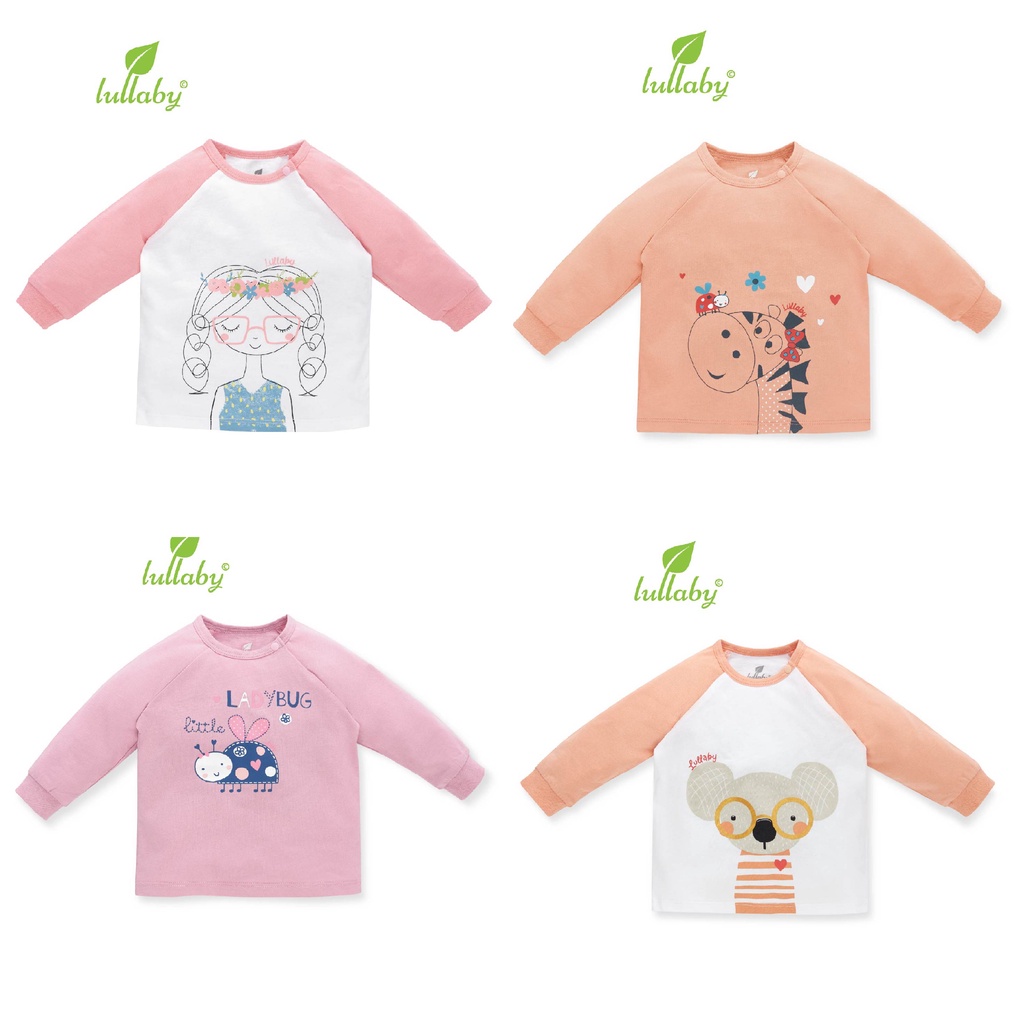 Lullaby Áo dài tay raglan Bé gái NH695P