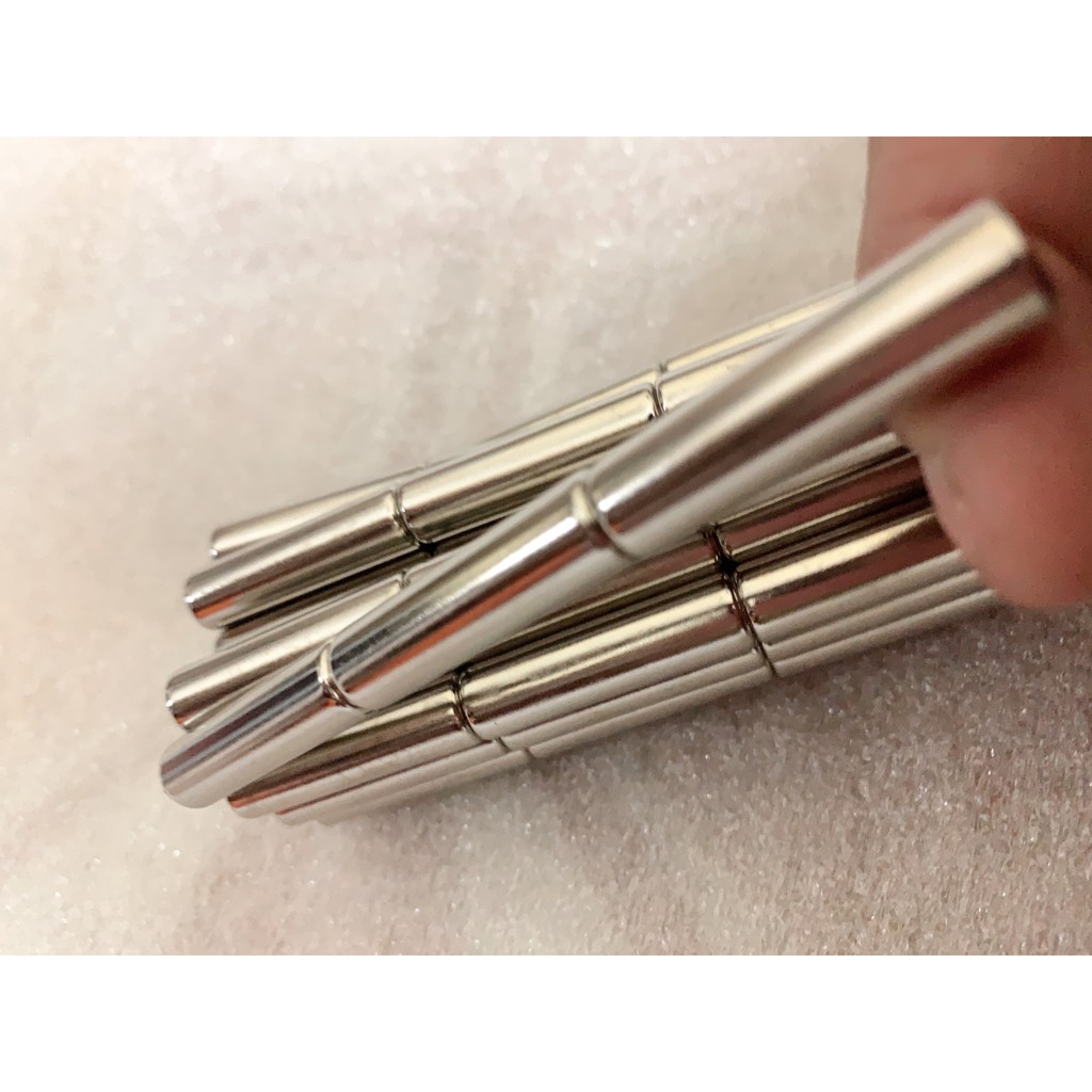 Nam châm đất hiếm loại 8x30mm hình trụ dài hàng tốt