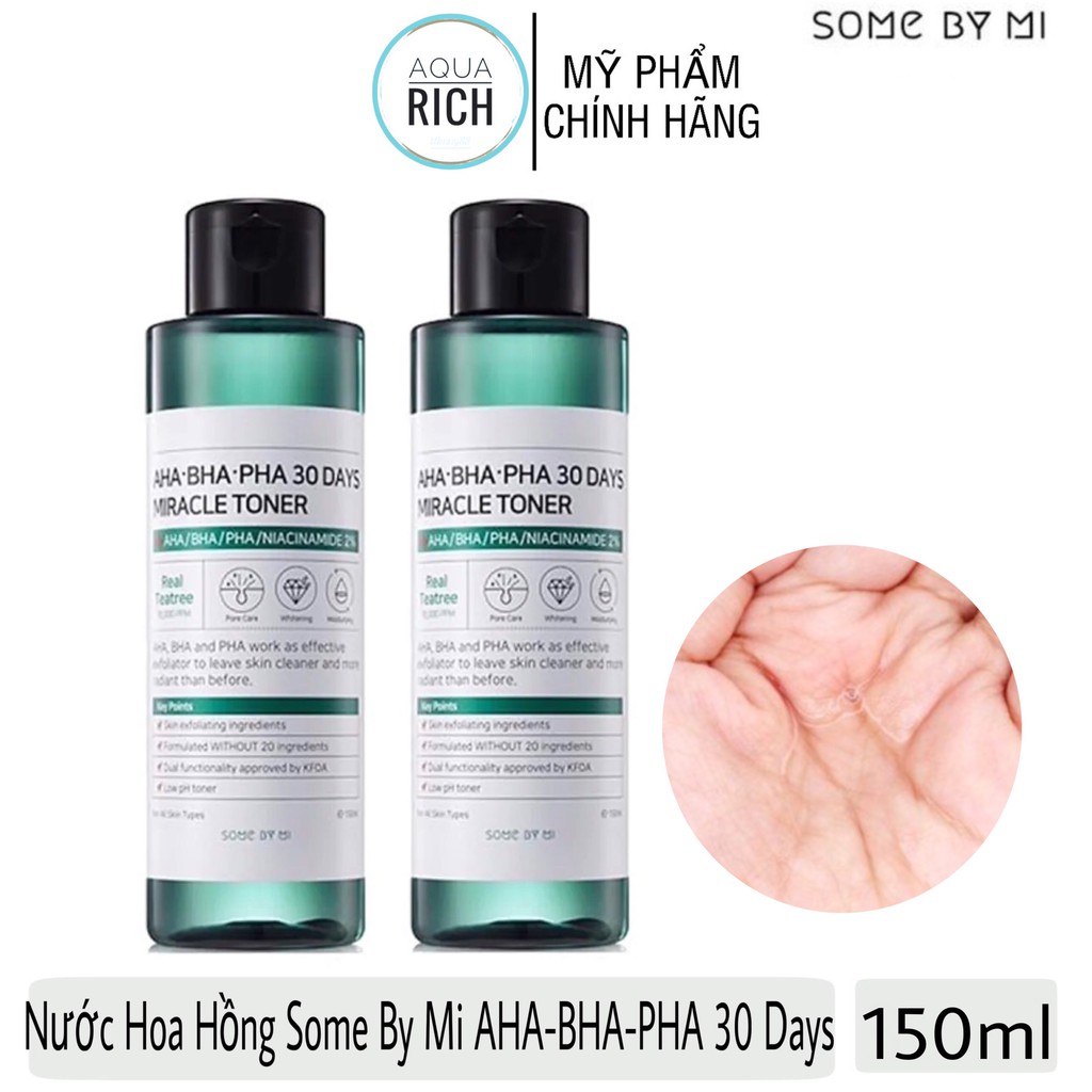 Nước Hoa Hồng Some By Mi AHA-BHA-PHA 30 Days Miracle Toner - 150ml