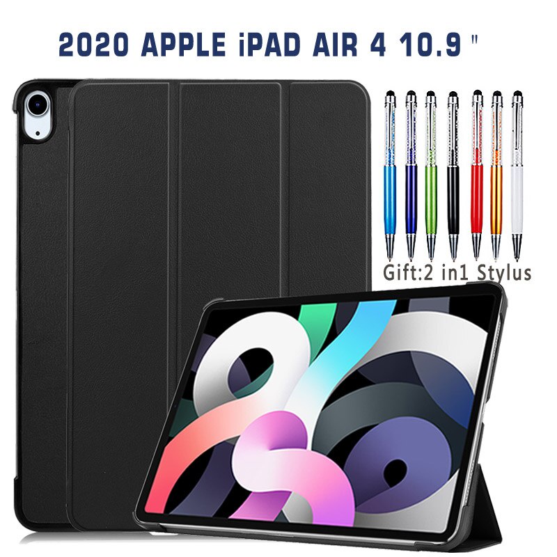 Bao Da Pu Máy Tính Bảng Nắp Lật Nam Châm Thông Minh Cho Ipad Air 4 10.9 2020 Ipad Air 4th Generation