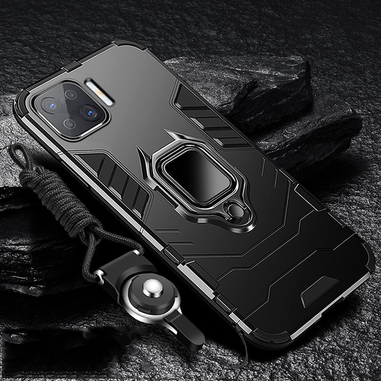 Ốp lưng Ironman chống sốc kèm iring chống lưng cho oppo a93 và các dòng máy khác