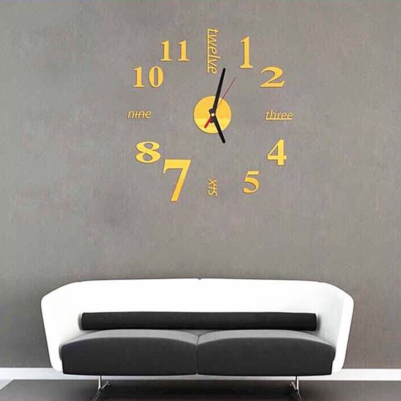 Đồng hồ treo tường cỡ lớn thiết kế độc đáo dùng trang trí phòng khách