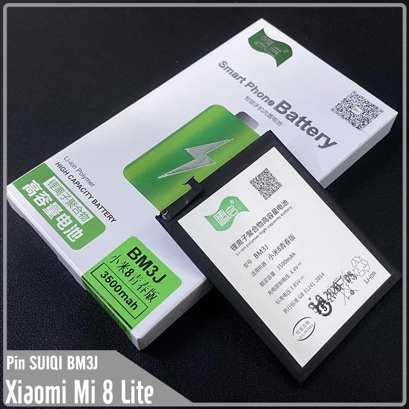 Pin Suiqi Li-ion thay thế cho Xiaomi Mi 8 Lite (BM3J) 3500mAh