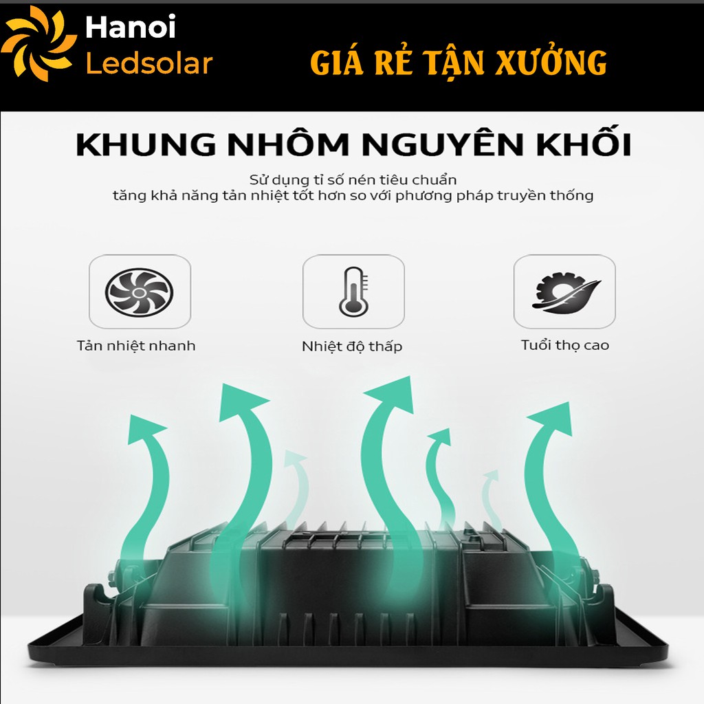 [Giá xưởng] Đèn LED Pha năng lượng mặt trời 60W-Hà Nội LEDSOLAR